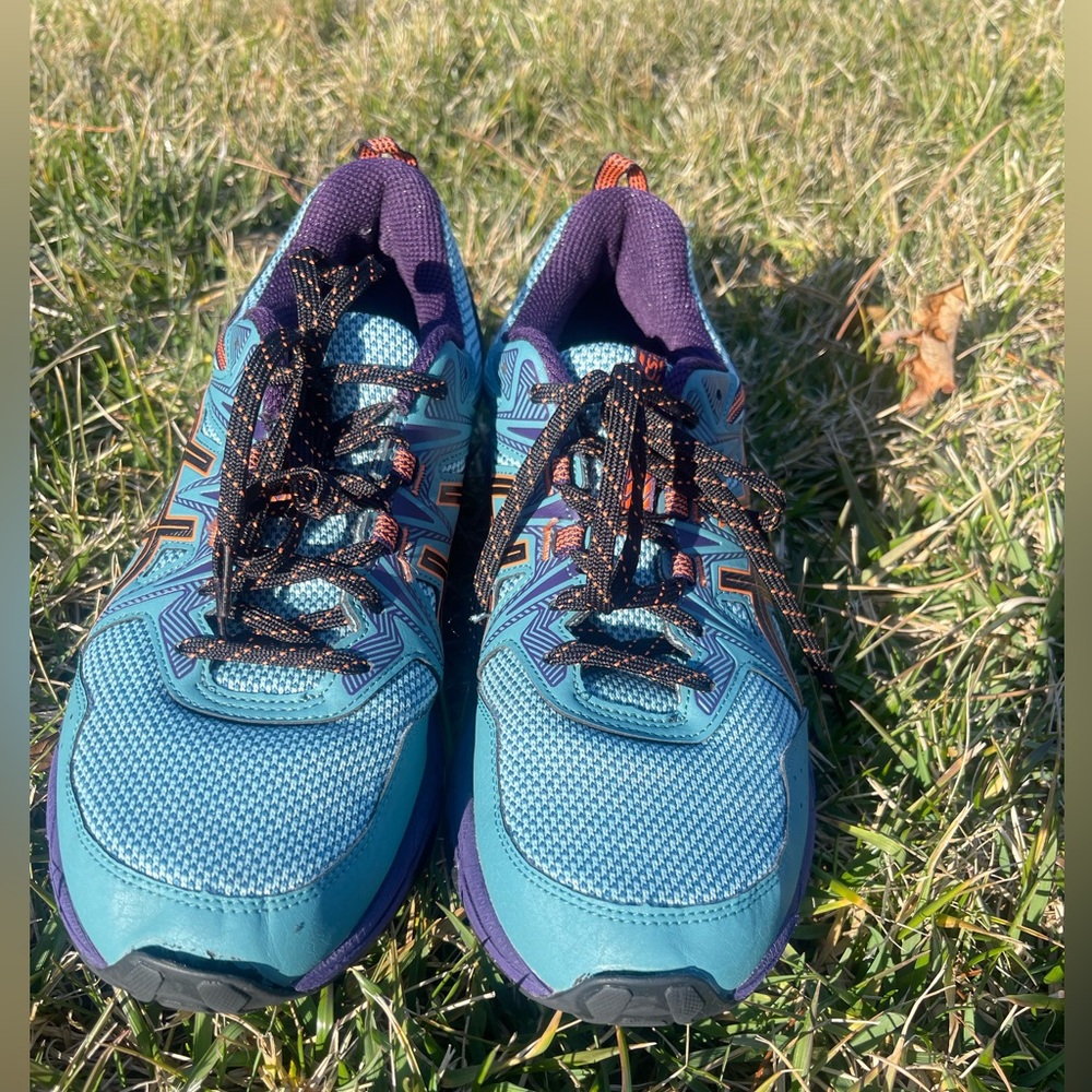 ASICS Women's Gel-Venture 8 Running Shoes, 9.5, Misty Pine/NOVA Orange - Picture 3 of 4